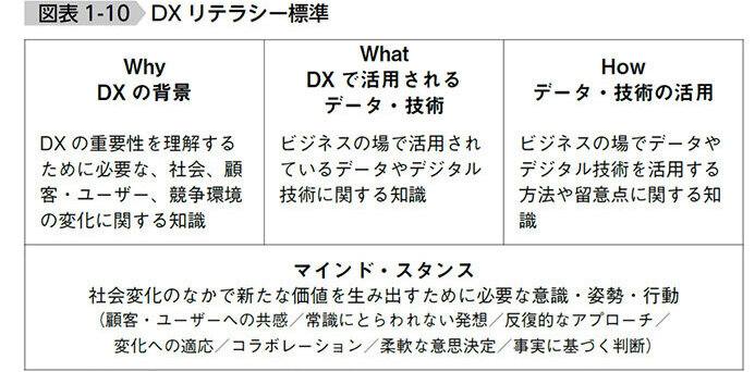 図表1-10 DXリテラシー標準